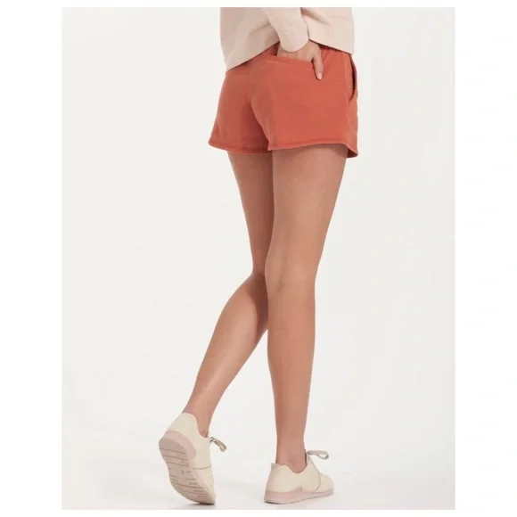 Vuori Women's Orange Shorts - Picture 3 of 12